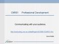 CM501 Professional Development PowerPoint PPT Presentation