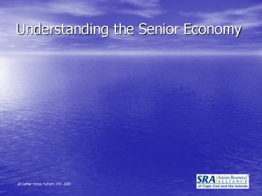 Understanding the Senior Economy
