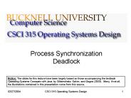 Process Synchronization Deadlock
