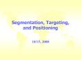 Segmentation, Targeting, and Positioning PowerPoint PPT Presentation