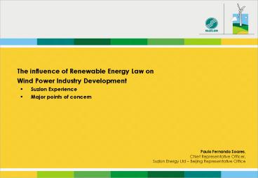 The influence of Renewable Energy Law on