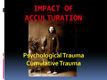 Impact of Acculturation