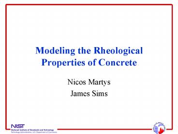 Modeling the Rheological Properties of Concrete