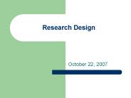 Research Design
