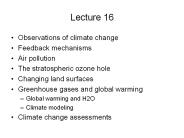 Observations of climate change