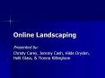 Online Landscaping PowerPoint PPT Presentation