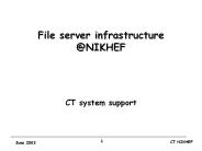 File server infrastructure @NIKHEF