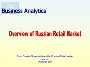 Russian Retail Market