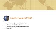 Chap8: Trends in DBMS