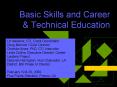 Basic Skills and Career PowerPoint PPT Presentation