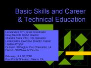 Basic Skills and Career