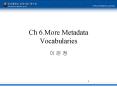 Ch 6.More Metadata Vocabularies PowerPoint PPT Presentation