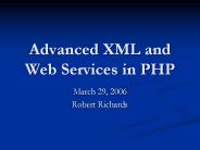 Advanced XML and Web Services in PHP