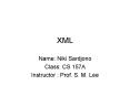 XML PowerPoint PPT Presentation