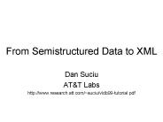 From Semistructured Data to XML