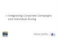 Integrating Corporate Campaigns and Individual Giving PowerPoint PPT Presentation