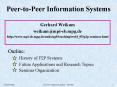 PeertoPeer Information Systems PowerPoint PPT Presentation