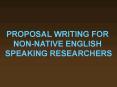 PROPOSAL WRITING FOR PowerPoint PPT Presentation