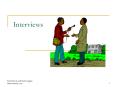 Interviews PowerPoint PPT Presentation