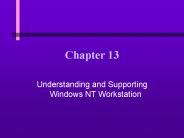 Understanding and Supporting Windows NT Workstation