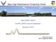 Maui High Performance Computing Center
