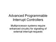 Advanced Programmable Interrupt Controllers