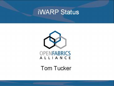 iWARP Status