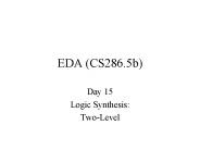 EDA (CS286.5b)