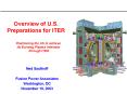 Overview of U'S' Preparations for ITER PowerPoint PPT Presentation