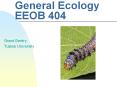 General Ecology EEOB 404 PowerPoint PPT Presentation