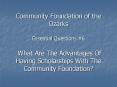 Community Foundation of the Ozarks Essential Questions PowerPoint PPT Presentation