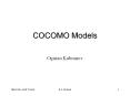 COCOMO Models PowerPoint PPT Presentation