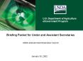 Briefing Packet for Under and Assistant Secretaries PowerPoint PPT Presentation