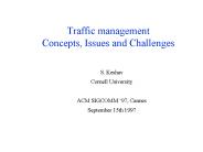 Traffic management Concepts, Issues and Challenges