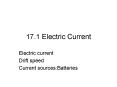 17'1 Electric Current PowerPoint PPT Presentation