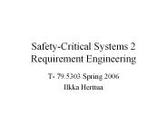 Safety-Critical Systems 2 Requirement Engineering