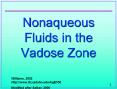 Nonaqueous%20Fluids%20in%20the%20Vadose%20Zone PowerPoint PPT Presentation