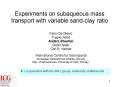 Experiments on subaqueous mass transport with variable sand-clay ratio PowerPoint PPT Presentation