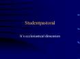 Studentpastoral PowerPoint PPT Presentation
