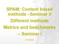 SPAM: Content based methods  PowerPoint PPT Presentation