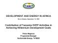 DEVELOPMENT AND ENERGY IN AFRICA Dar es Salaam, September 12, 2005 PowerPoint PPT Presentation