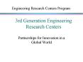 3rd Generation Engineering Research Centers PowerPoint PPT Presentation