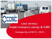 COST 355 WG1: freight transport, energy