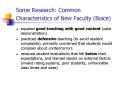 Some Research: Common Characteristics of New Faculty Boice PowerPoint PPT Presentation
