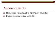 Announcements