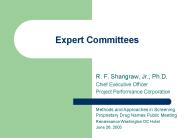 Expert Committees