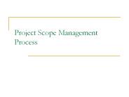Project Scope Management Process