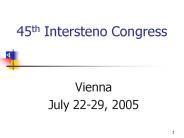 45th Intersteno Congress