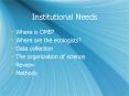 Institutional Needs PowerPoint PPT Presentation
