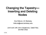 Changing the Tapestry